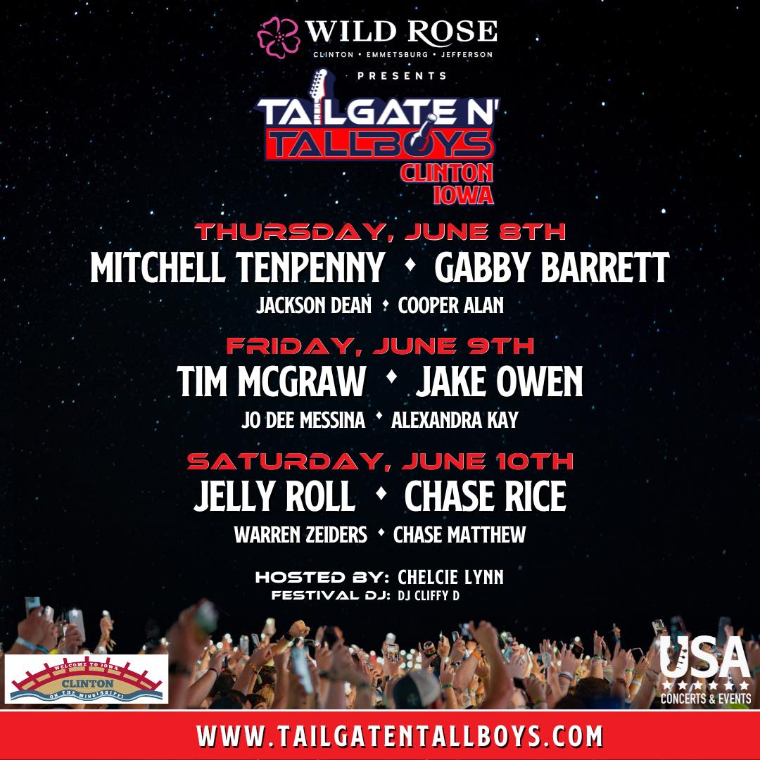 Tailgate N Tallboys Clinton 2023 Lineup poster image