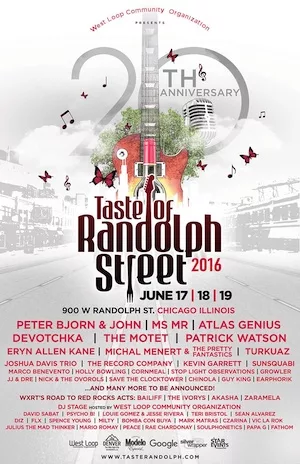 Taste of Randolph Street 2016 Lineup poster image