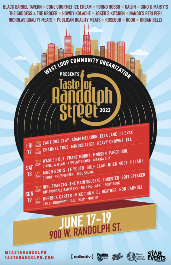 taste of randolph street 2022 full lineup