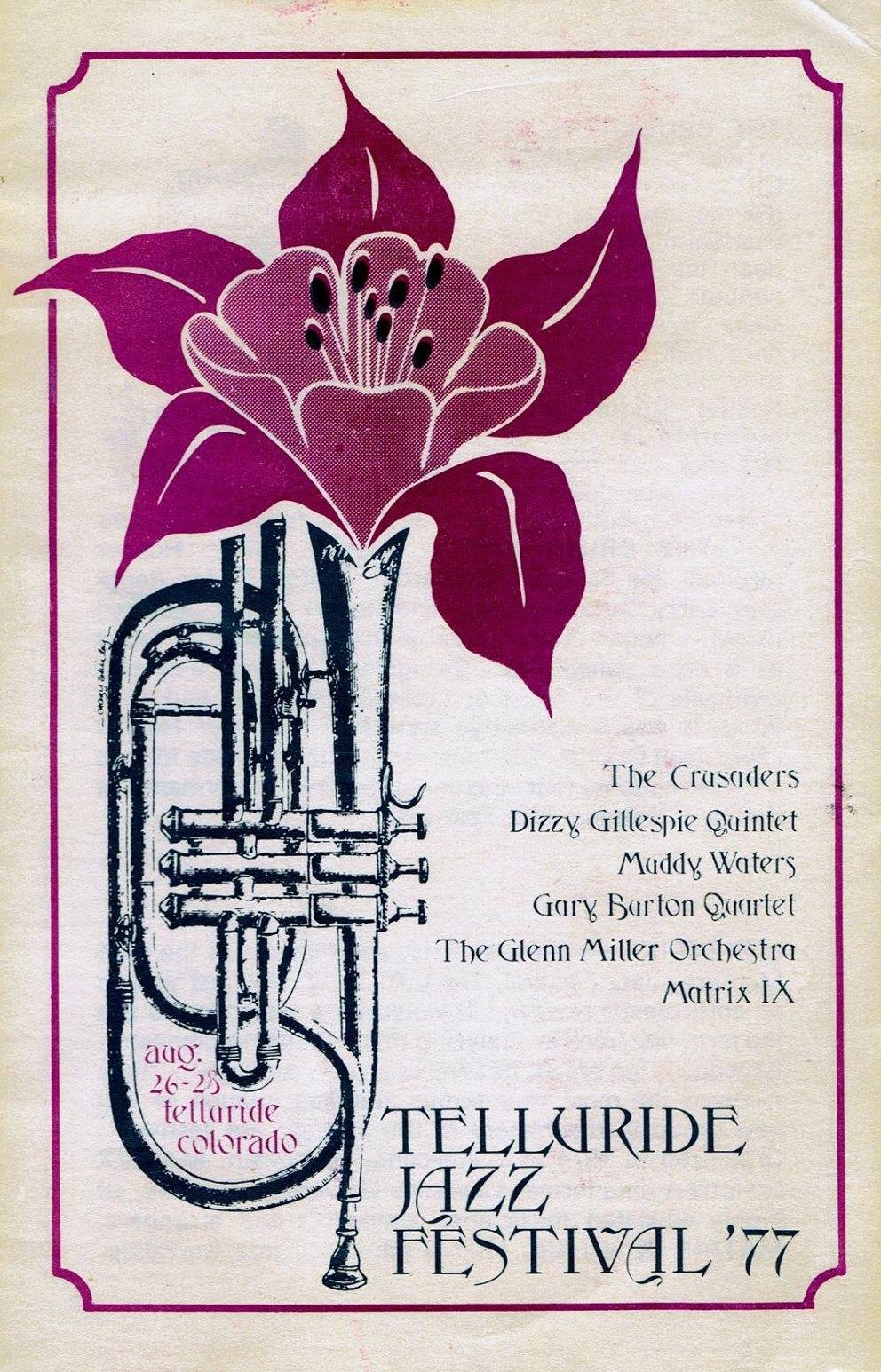 Telluride Jazz Festival 1977 Lineup poster image