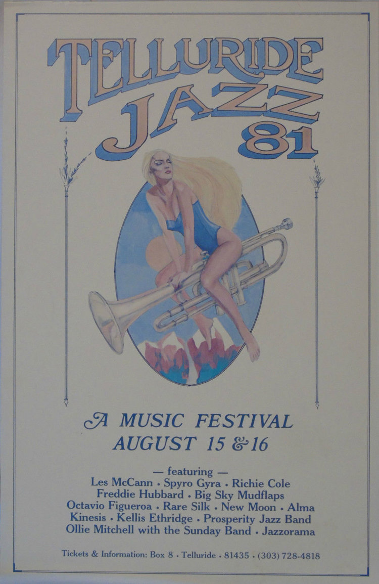 Telluride Jazz Festival 1981 Lineup poster image