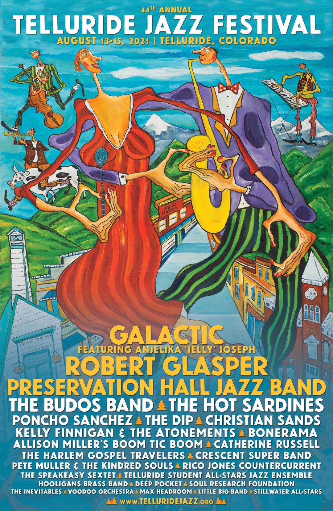 Telluride Jazz Festival 2021 Lineup poster image