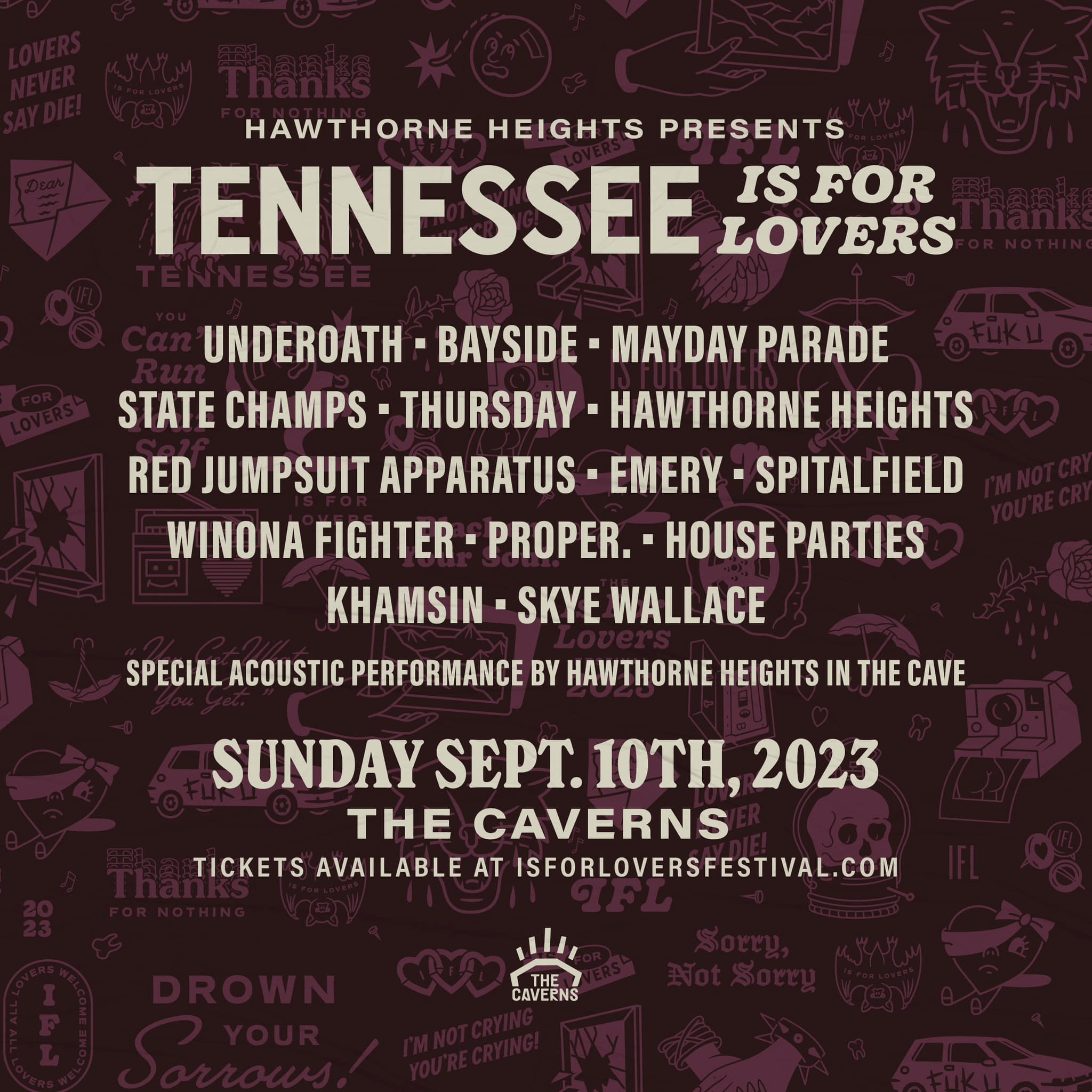 Tennessee Is For Lovers Festival 2023 Lineup poster image