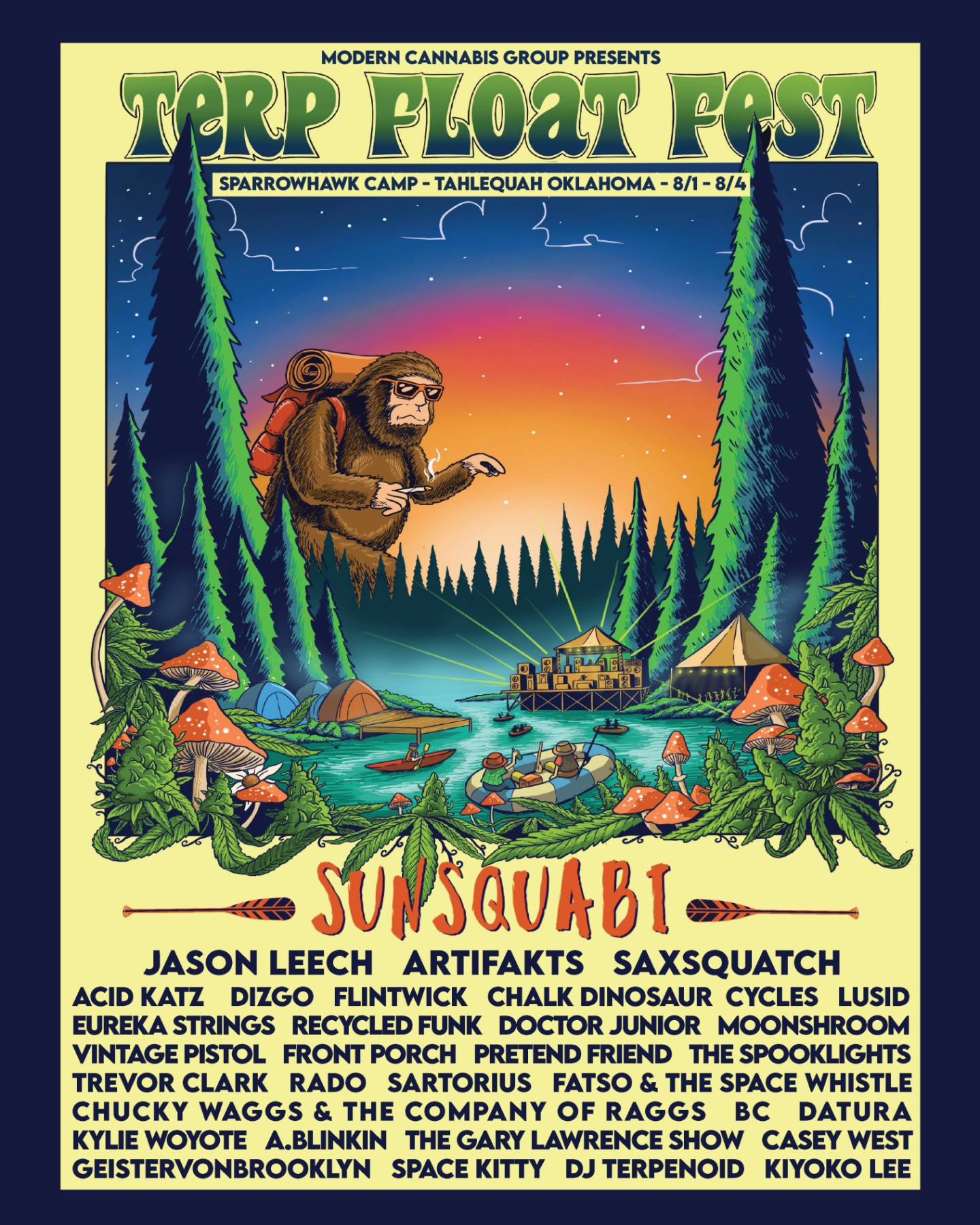 Terp Float Festival 2024 Lineup Grooveist