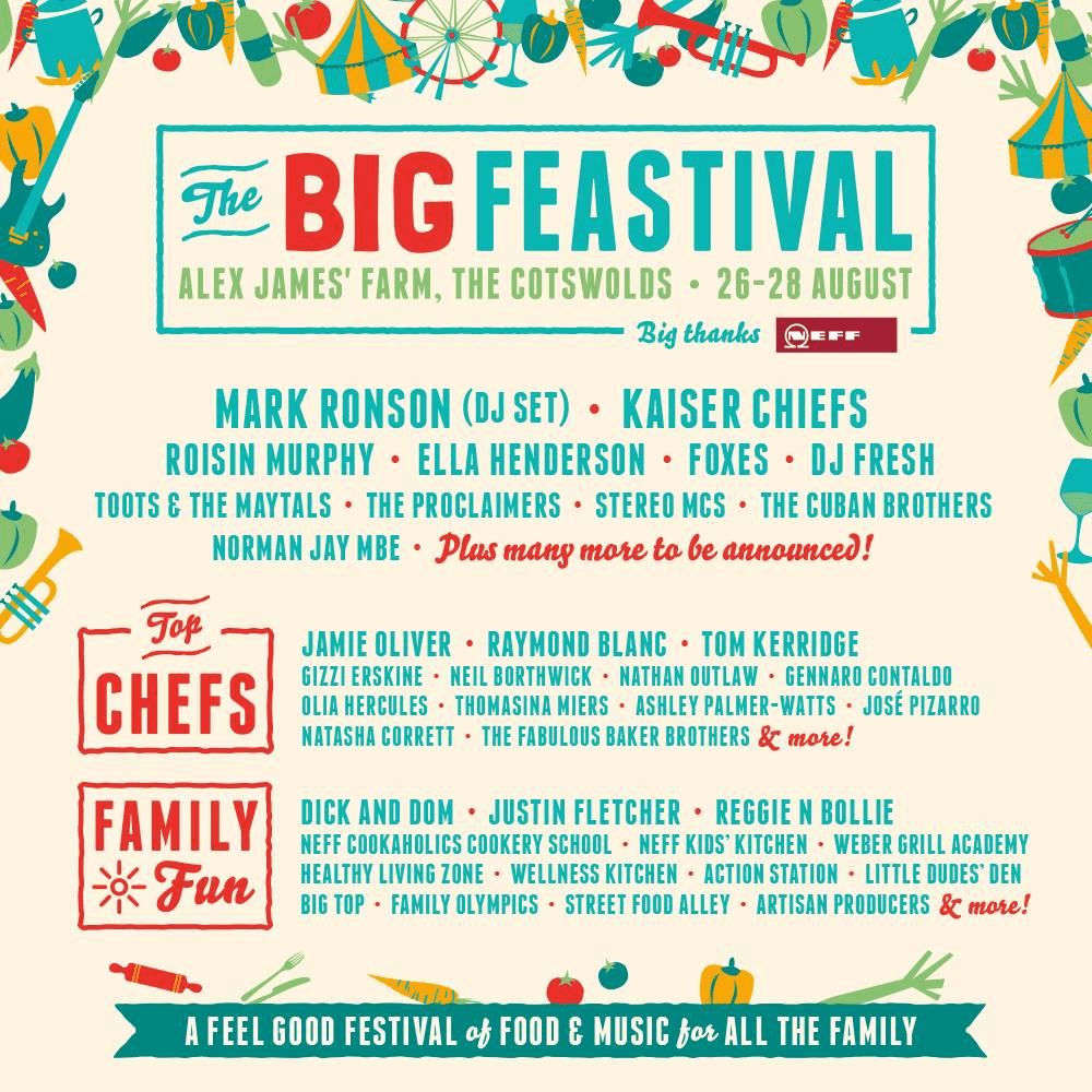 The Big Feastival 2016 Lineup poster image