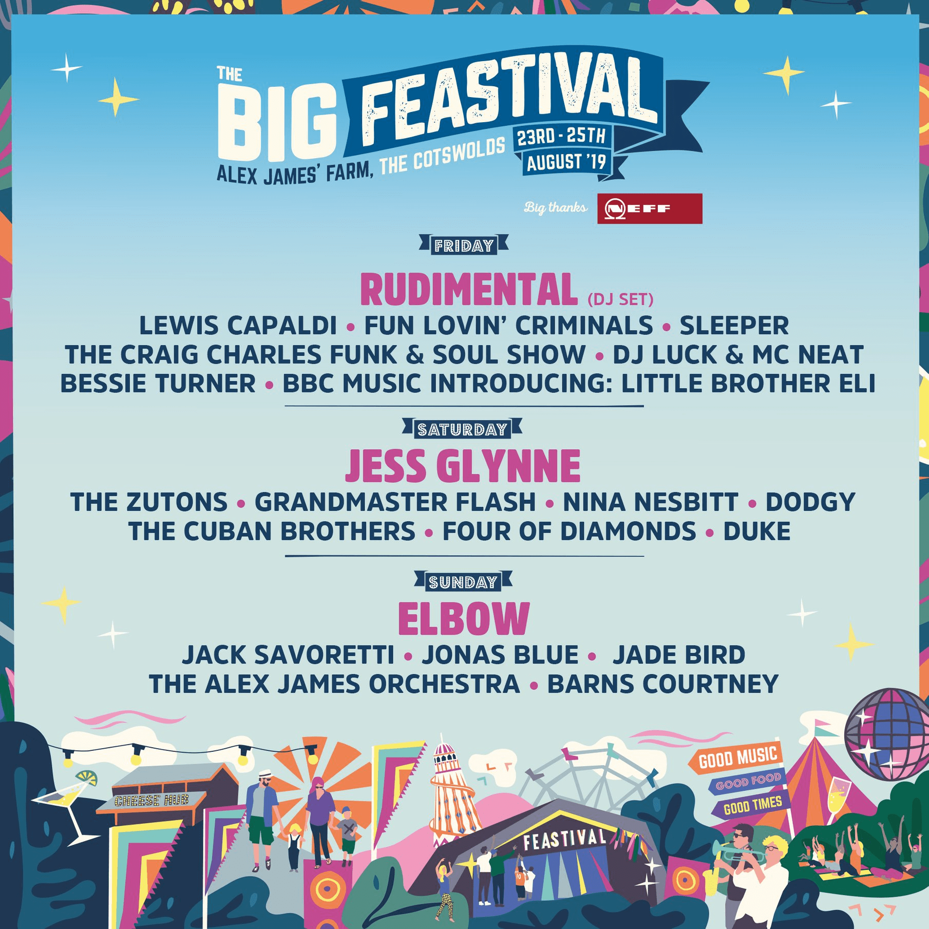 The Big Feastival 2019 Lineup poster image