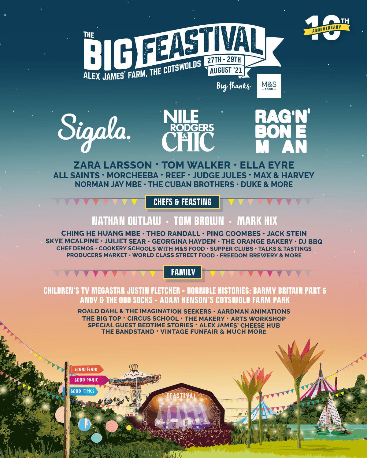 The Big Feastival 2021 Lineup poster image