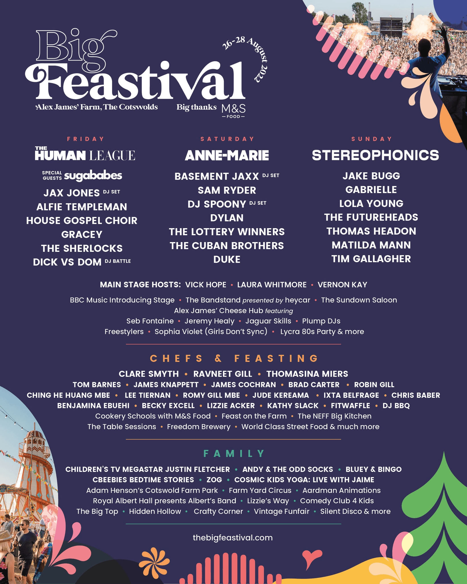 The Big Feastival 2022 Lineup poster image