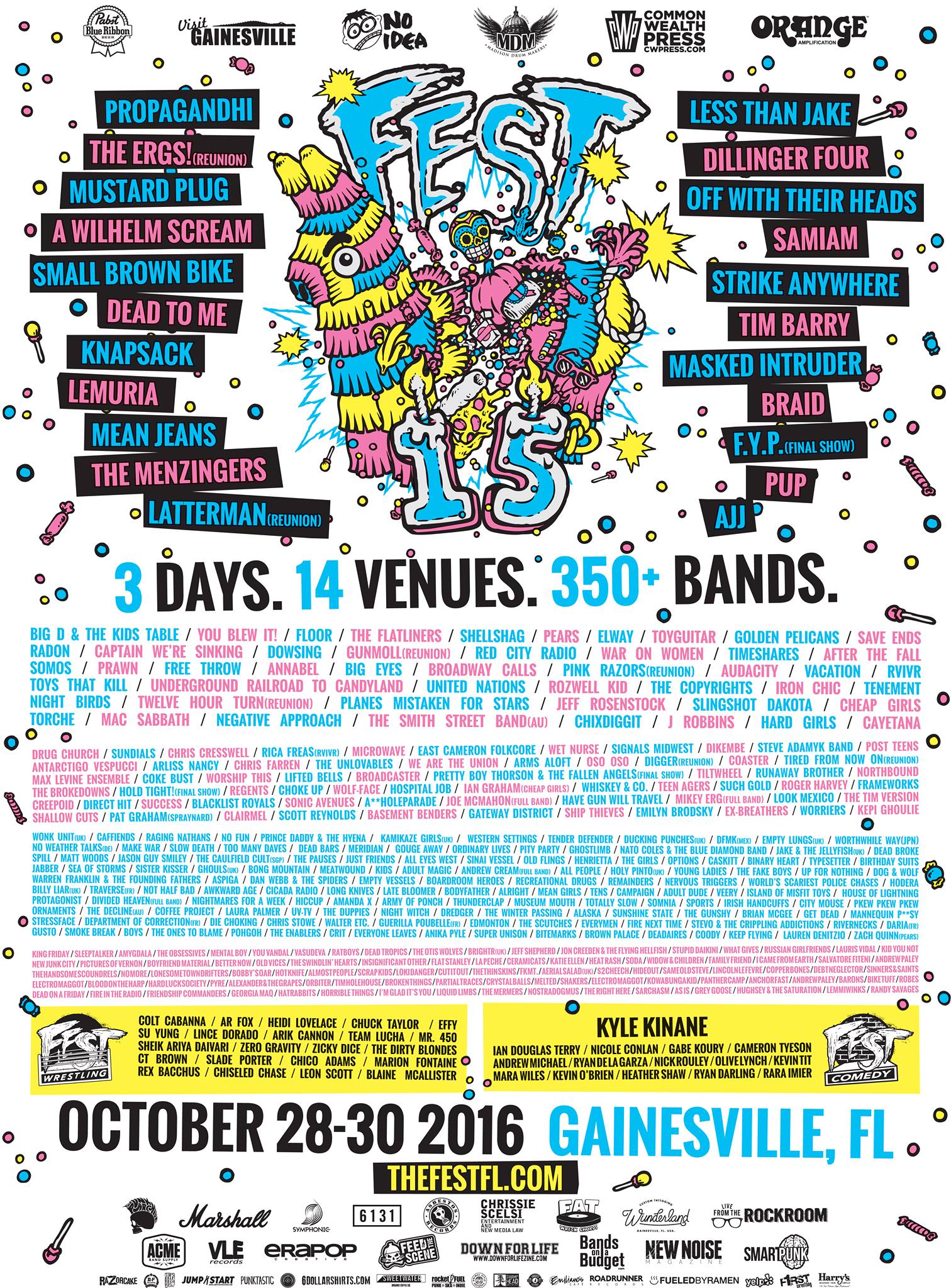 THE FEST 2016 Lineup poster image