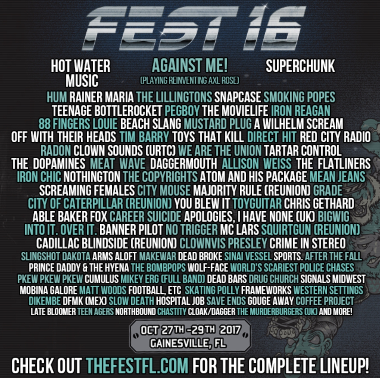 THE FEST 2017 Lineup poster image