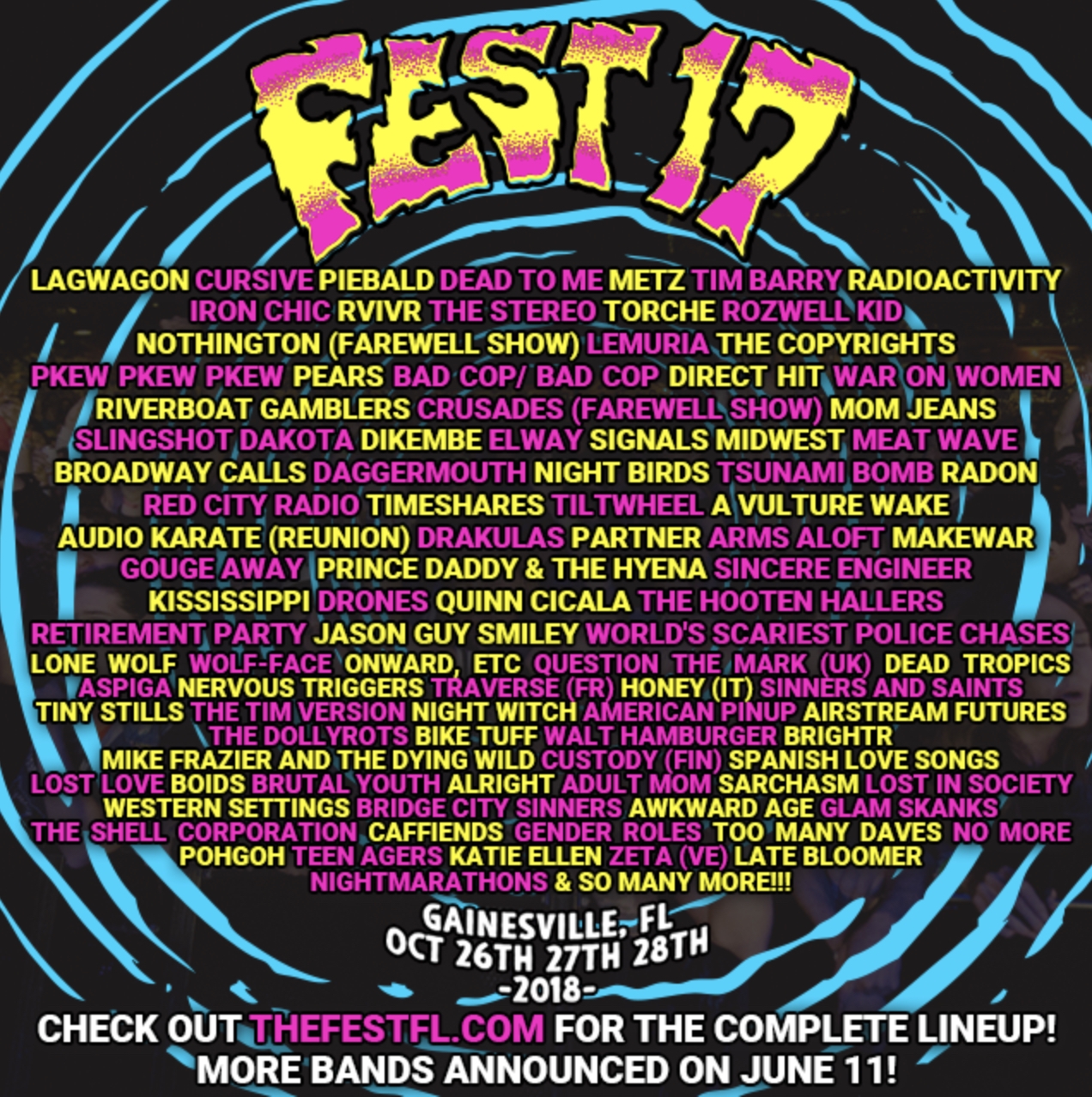 THE FEST 2018 Lineup poster image