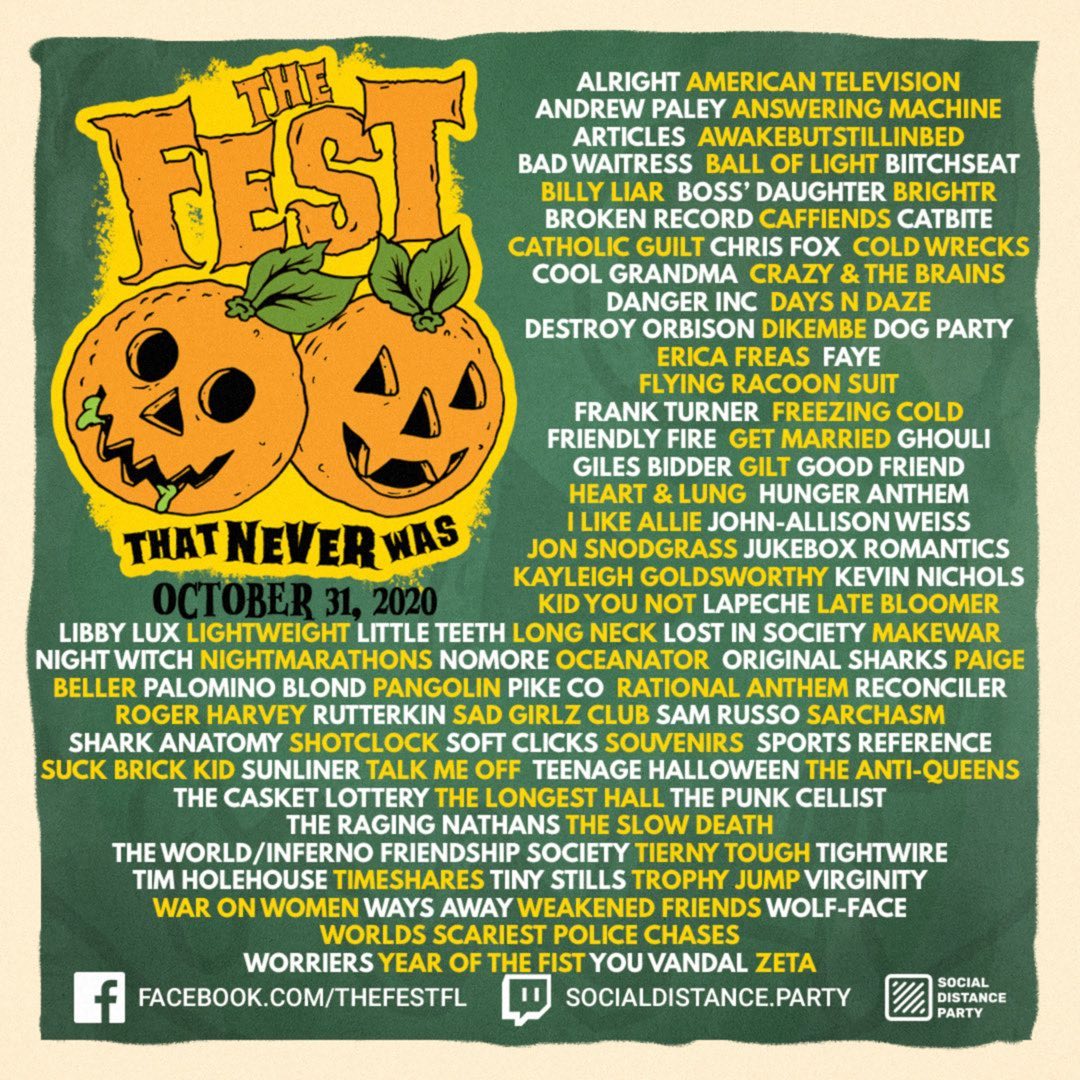 THE FEST 2020 Lineup poster image