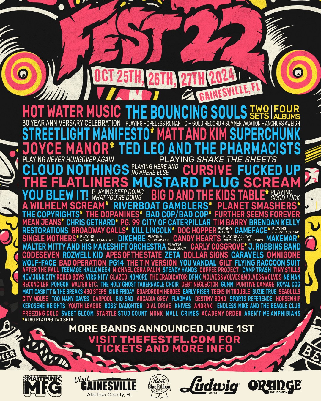 THE FEST 2024 lineup poster