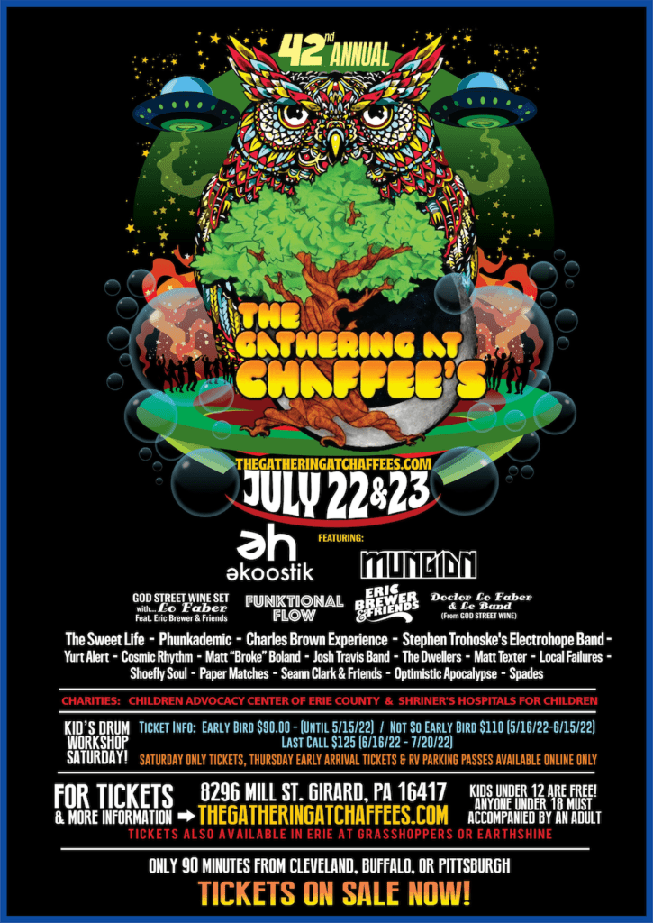 the gathering at chaffees 2022 lineup poster