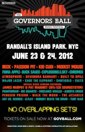The Governors Ball 2012 Lineup poster image