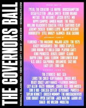 The Governors Ball 2019 Lineup poster image