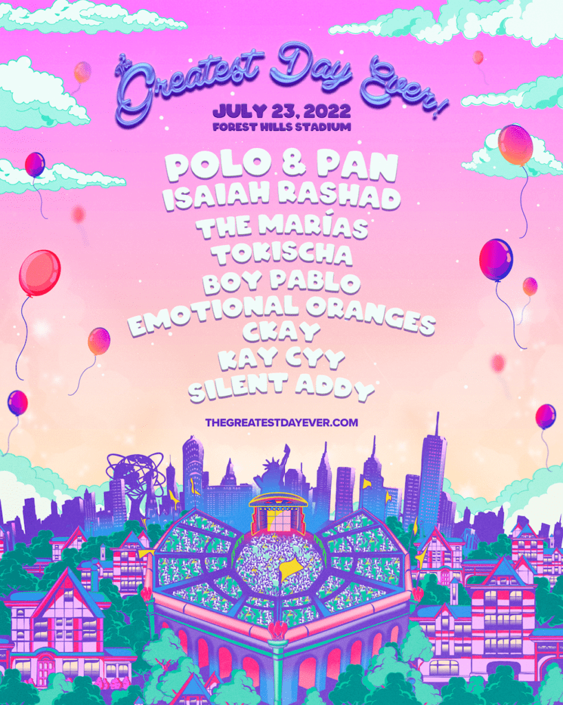 the greatest day ever music festival 2022 lineup poster