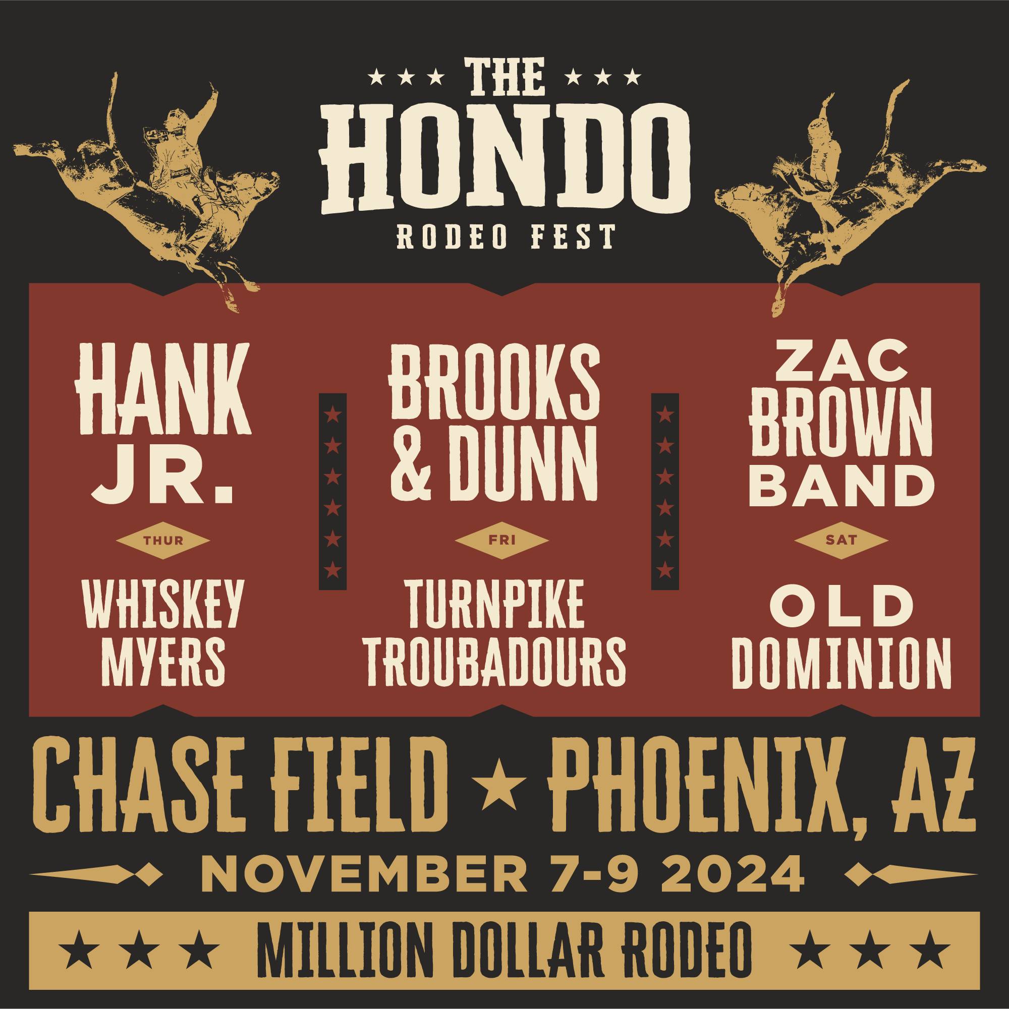 The Hondo Rodeo Fest lineup poster