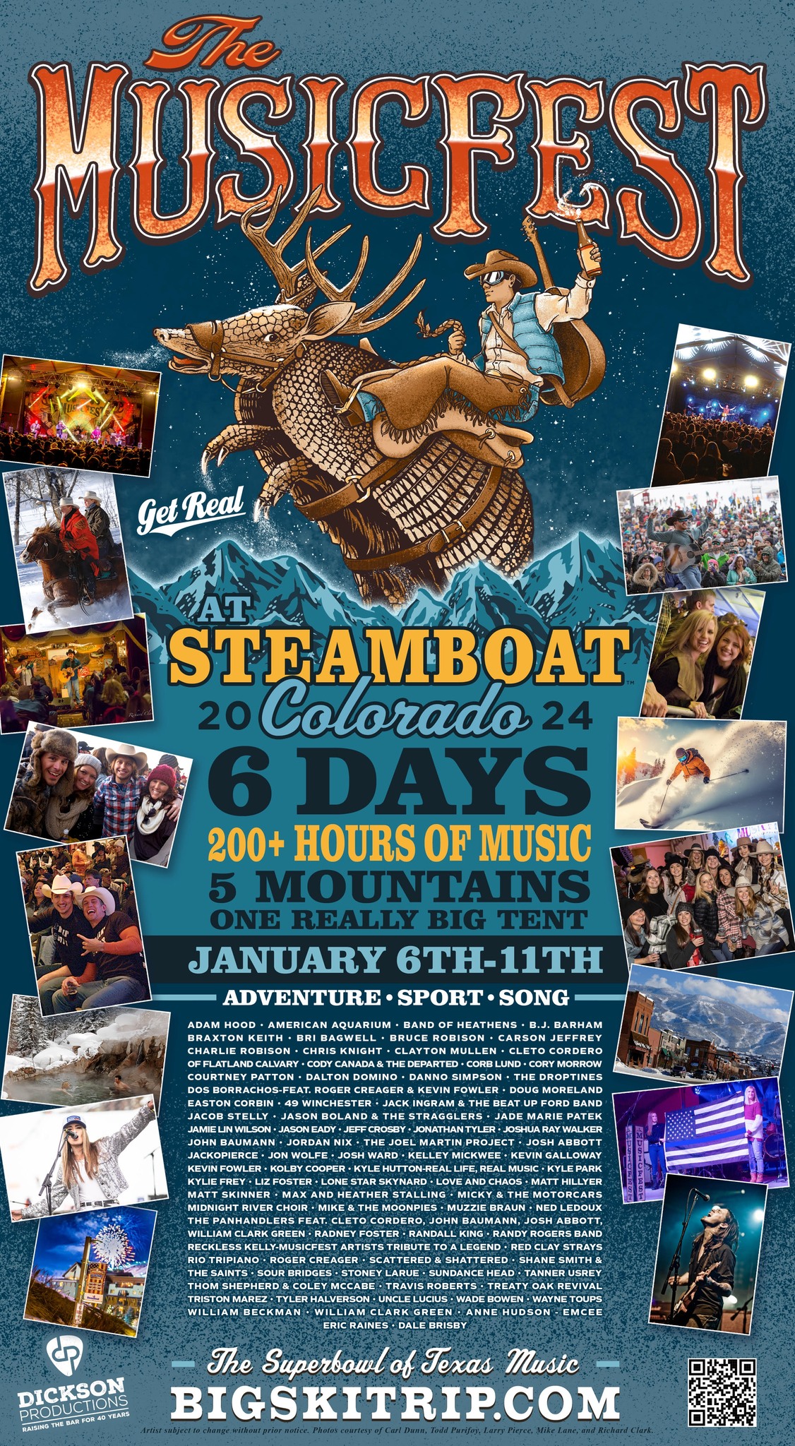 The MusicFest at Steamboat lineup poster