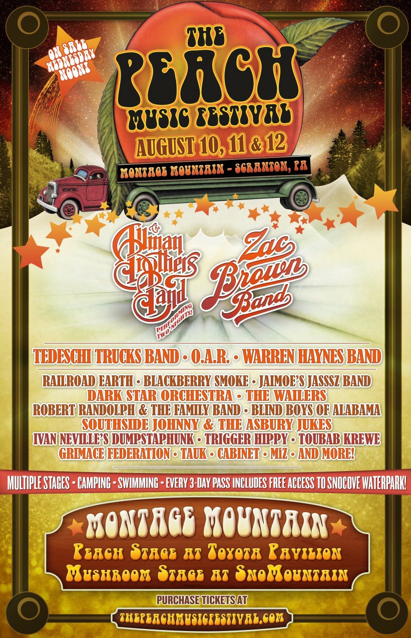 The Peach Music Festival 2012 Lineup | Grooveist