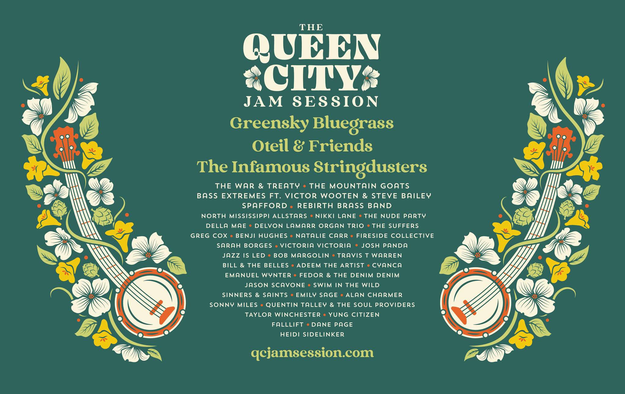 The Queen City Jam Session 2022 Lineup poster image