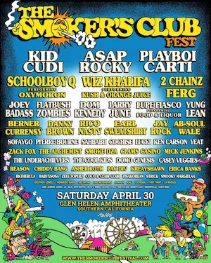 The Smokers Club Fest 2022 Lineup poster image