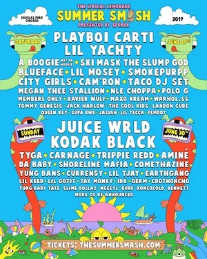 The Summer Smash Festival 2019 Lineup poster image