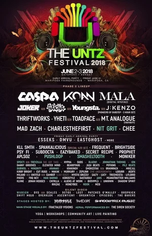 The Untz Festival 2018 Lineup poster image