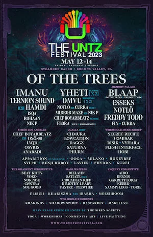 The Untz Festival 2023 Lineup poster image