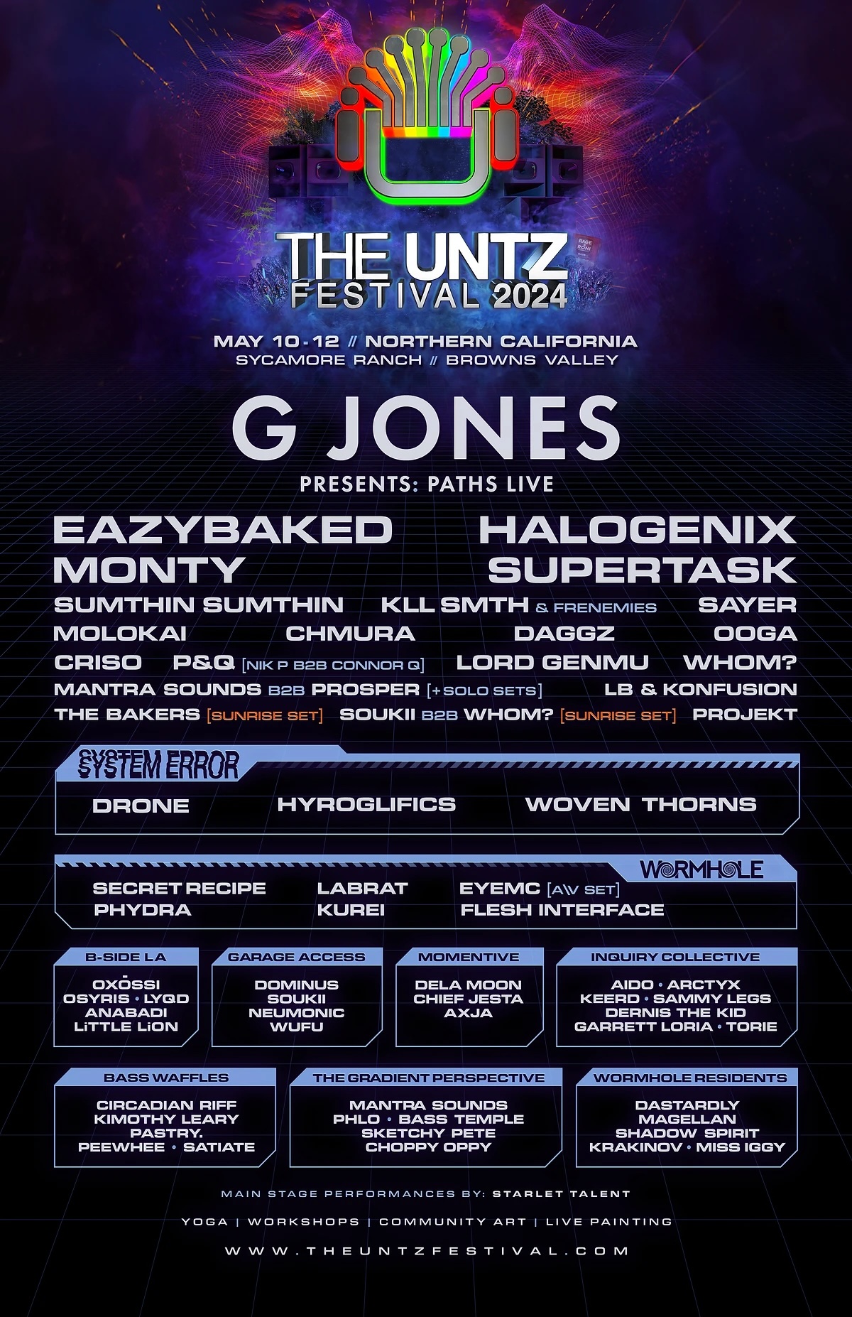 The Untz Festival lineup poster