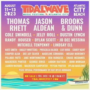 TidalWave Music Festival 2023 Lineup poster image