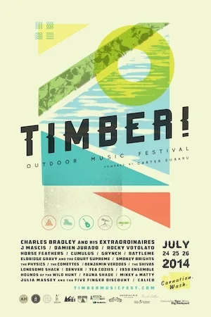 Timber! Outdoor Music Festival 2014 Lineup poster image
