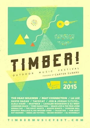 Timber! Outdoor Music Festival 2015 Lineup poster image