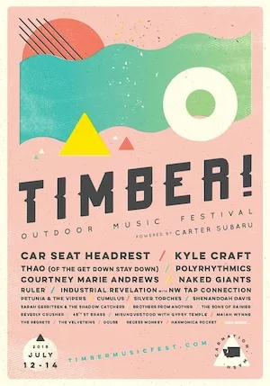 Timber! Outdoor Music Festival 2018 Lineup poster image