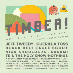 Timber! Outdoor Music Festival 2023 Lineup poster image