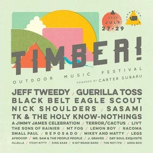 Timber! Outdoor Music Festival 2023 Lineup poster image