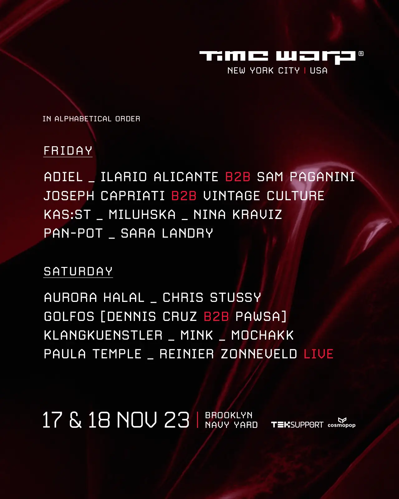 Time Warp USA 2023 Lineup poster image