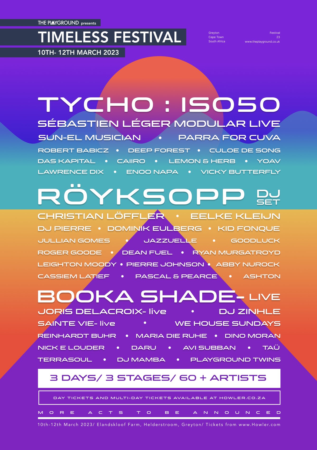 TIMELESS Festival 2023 Lineup poster image