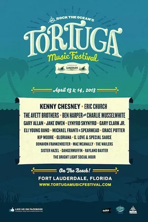 Tortuga Music Festival 2013 Lineup poster image