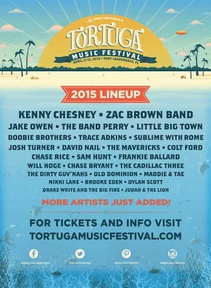 Tortuga Music Festival 2015 Lineup poster image