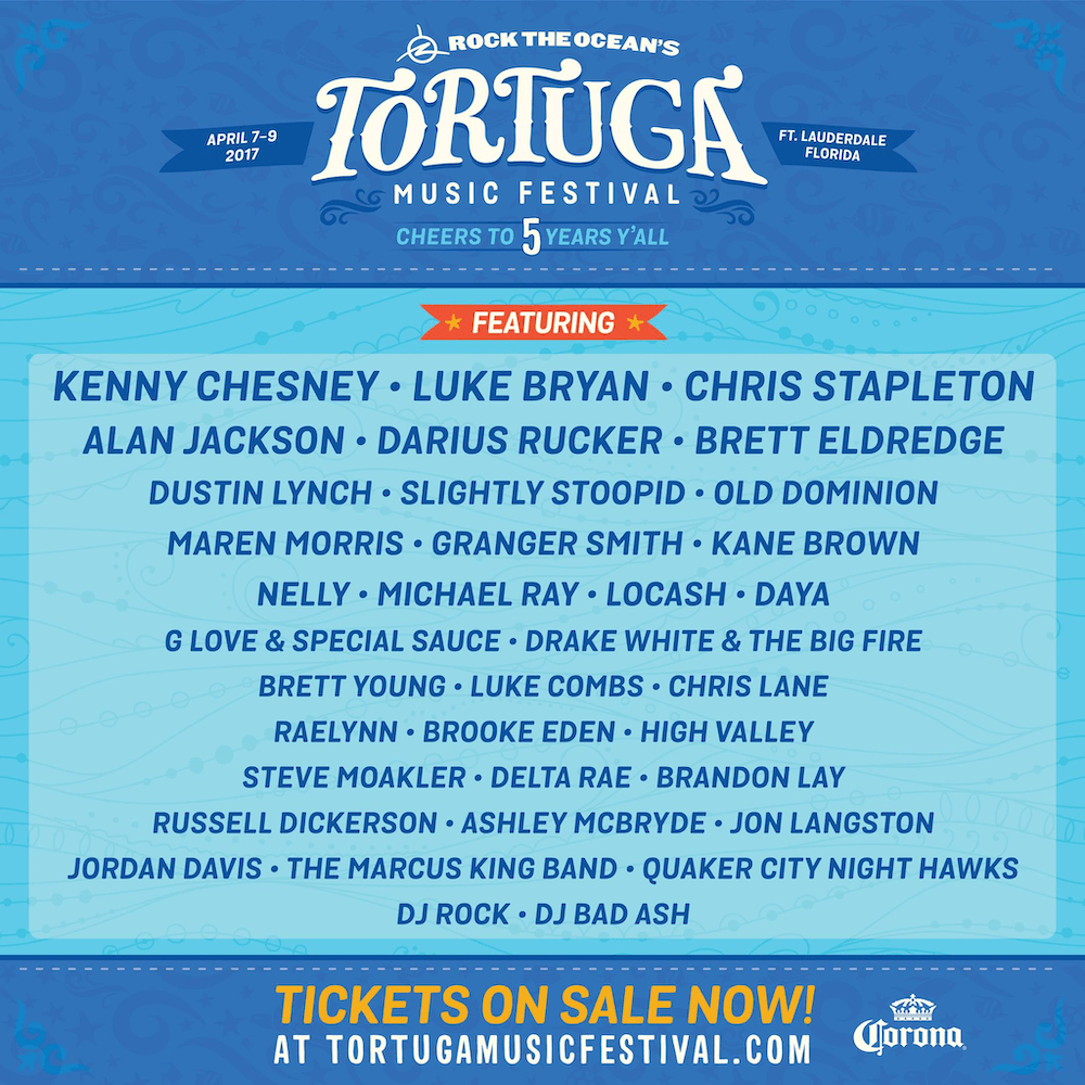 Tortuga Music Festival 2017 Lineup poster image
