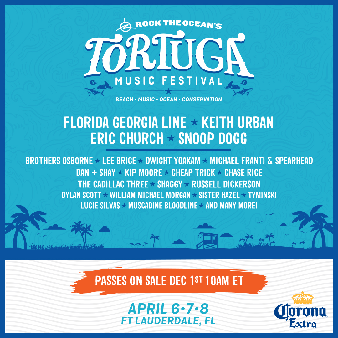 Tortuga Music Festival 2018 Lineup Grooveist