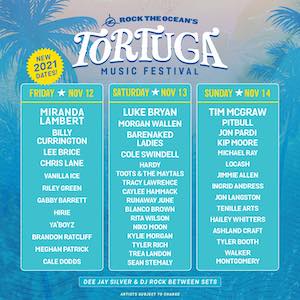 Tortuga Music Festival 2021 Lineup poster image