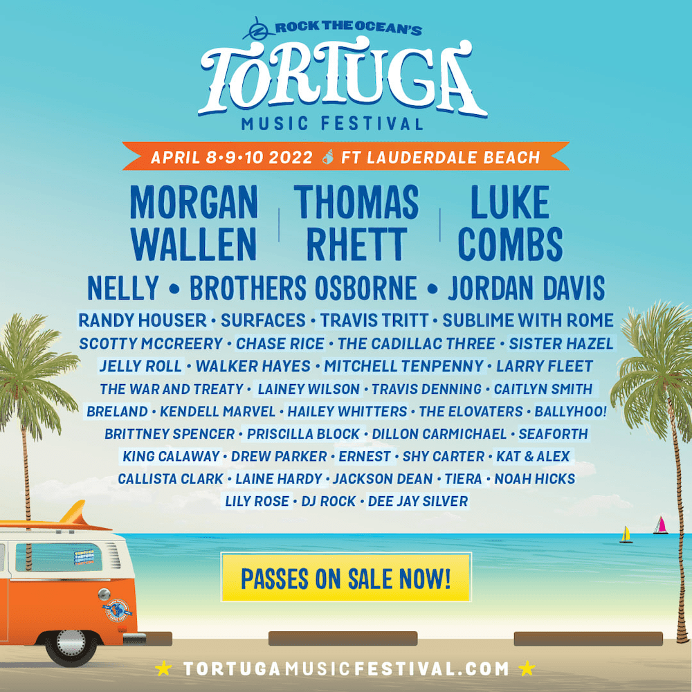 Tortuga Music Festival 2022 Lineup Grooveist