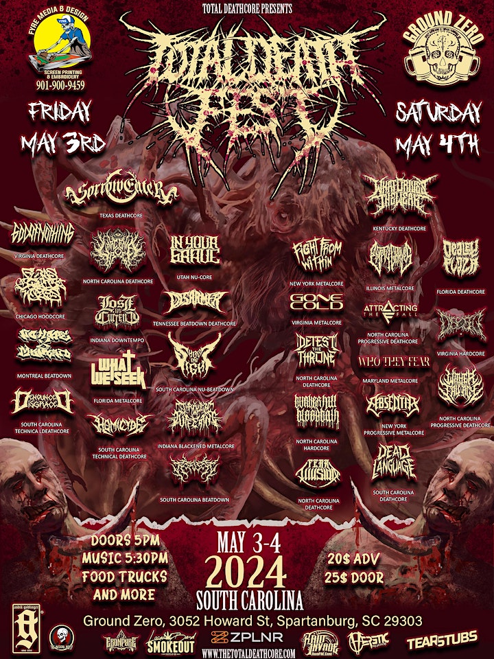 Total Death Fest lineup poster