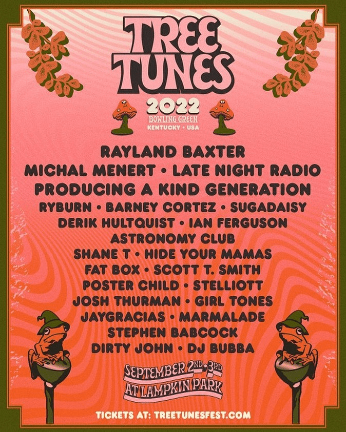 tree tunes music festival 2022 lineup poster