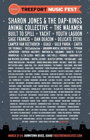 Treefort Music Fest 2013 Lineup poster image