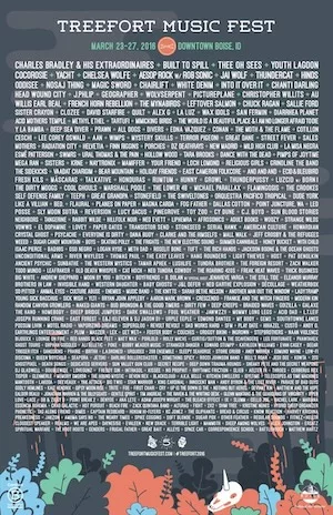 Treefort Music Fest 2016 Lineup poster image