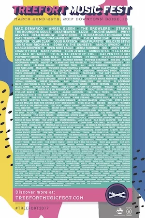 Treefort Music Fest 2017 Lineup poster image