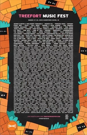 Treefort Music Fest 2018 Lineup poster image